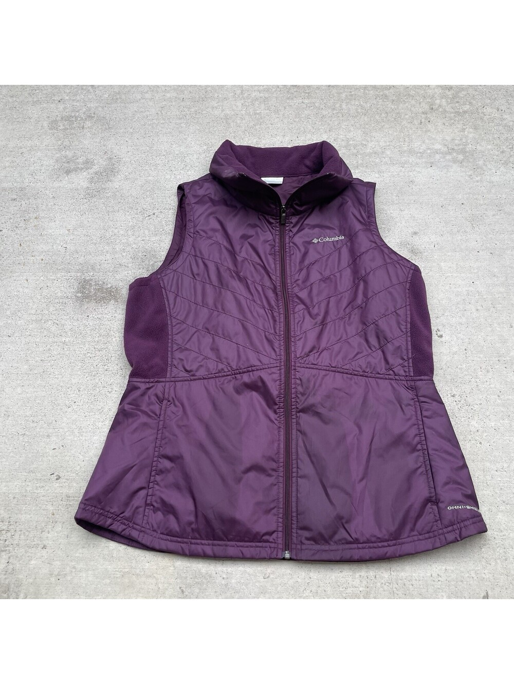 Columbia Mix It Around II Women’s Purple Sleeveless Vest Jacket L